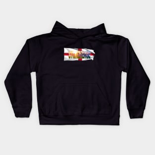 STONEHENGE - England - Early Morning with Flag Kids Hoodie